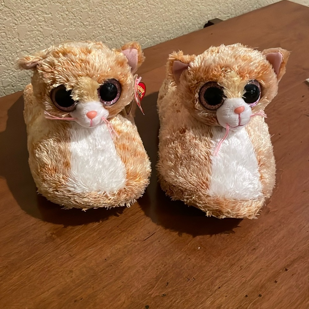 Ty Beanie Boo slippers. Tabitha